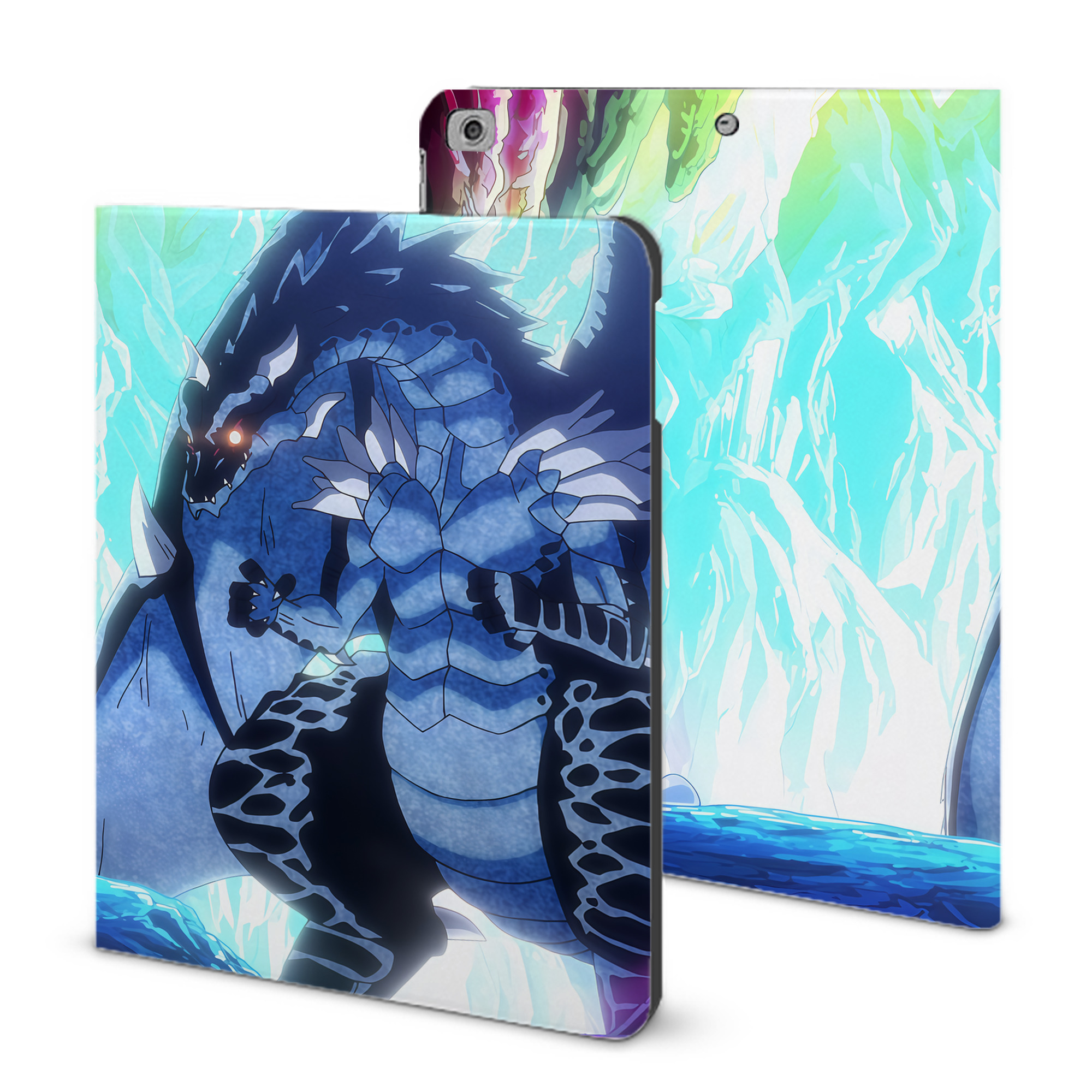 （画像用） 転スラ Regarding Reincarnated to Slime IPad ケース ブック型 PUレザー TPU 耐衝撃 軽量 薄型 ペン収納なし 全面保護 IPad 各モデル対応